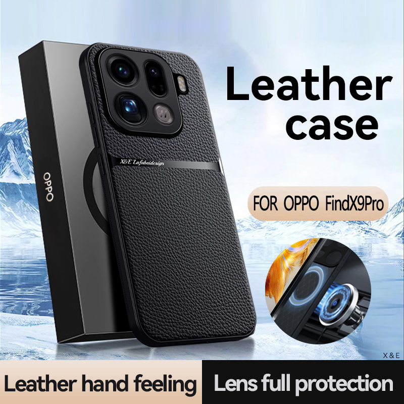 Camera Leather Case - Para oppo encontrar x9 pro x9