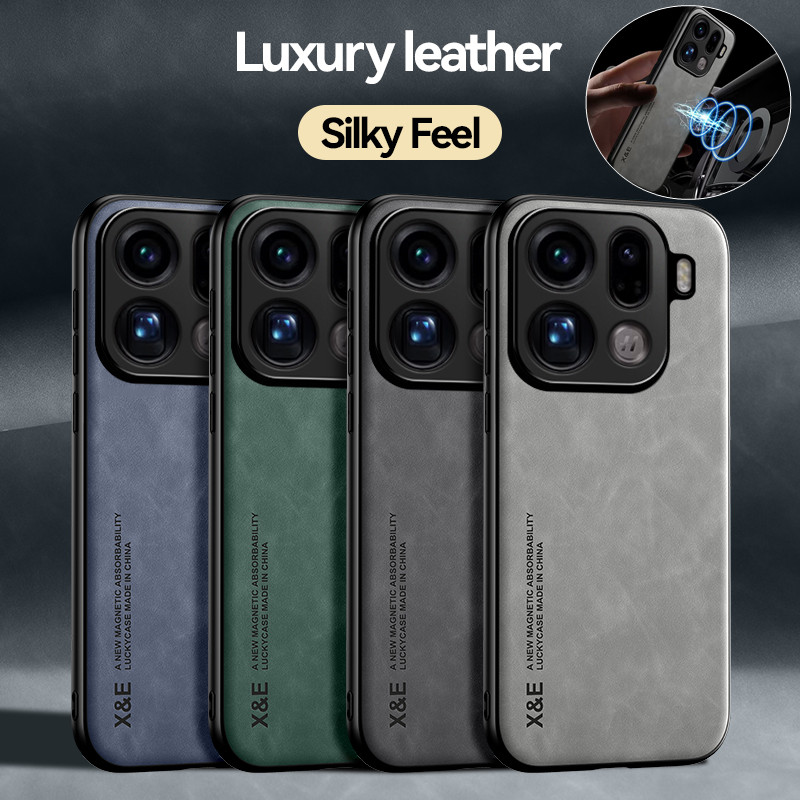 Camera Leather Case - Para oppo encontrar x9 pro x9