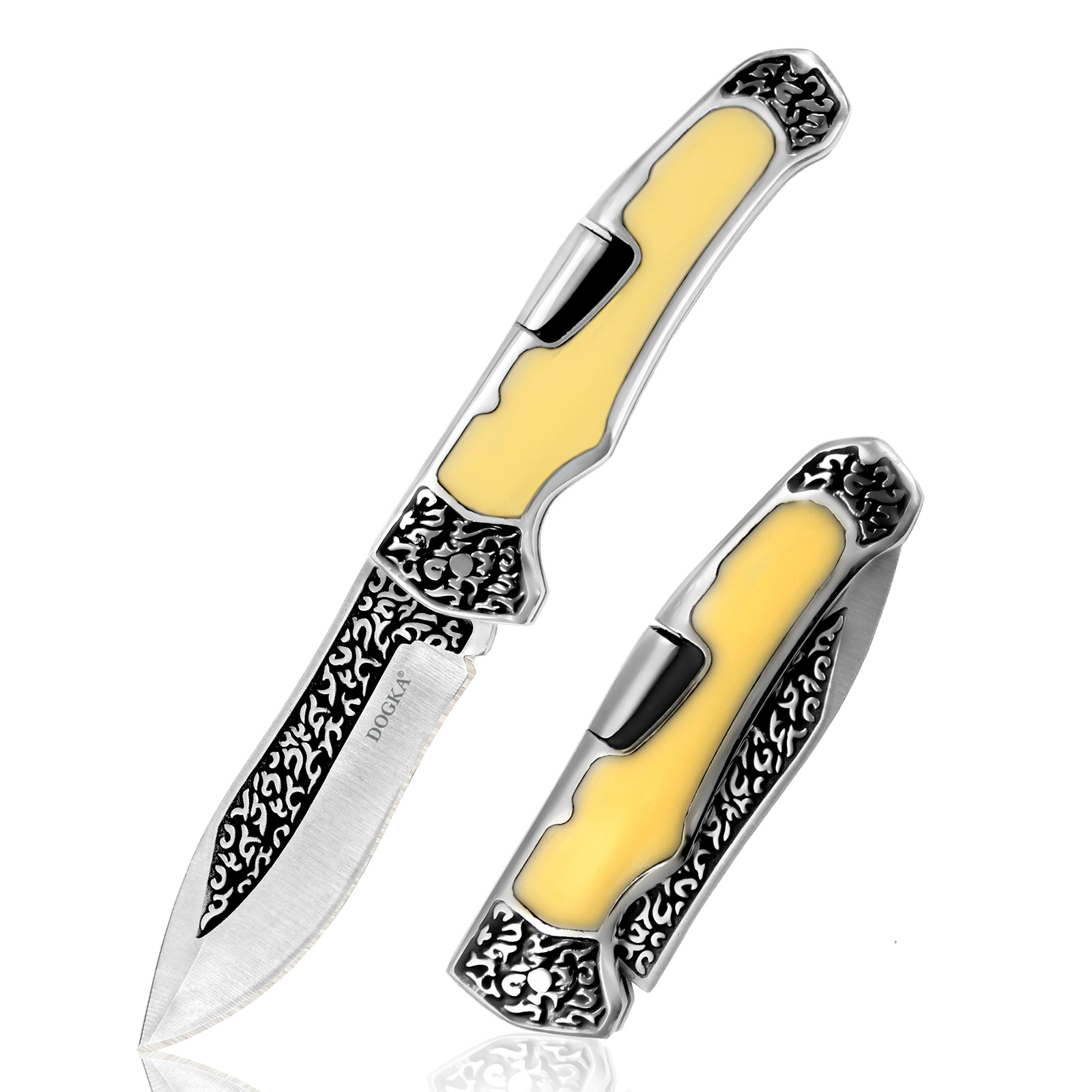 Vintage Collectible Knives - Ferramenta de Bolso Dobrável Vintage Gravada
