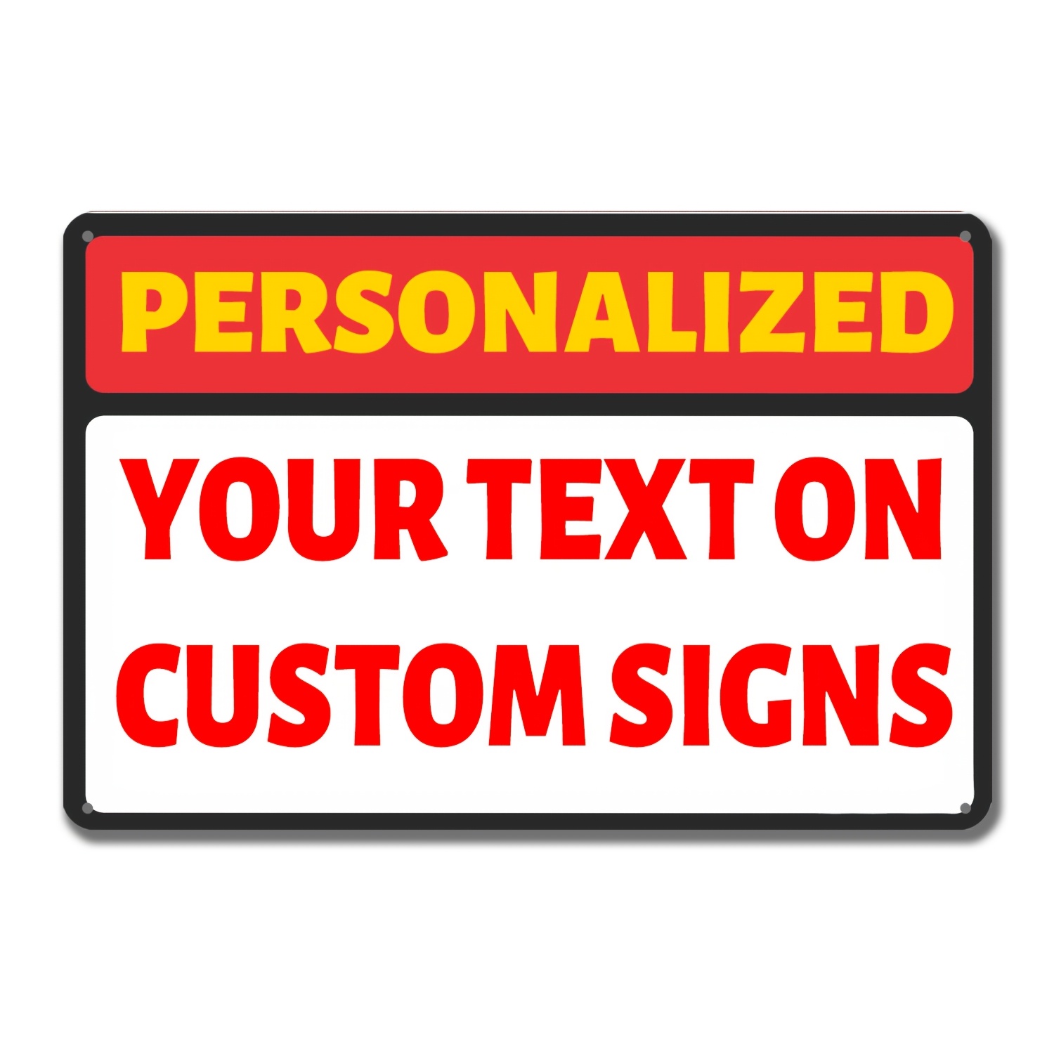 Vintage Collectible Signs - Placa de Metal Personalizada DIY com