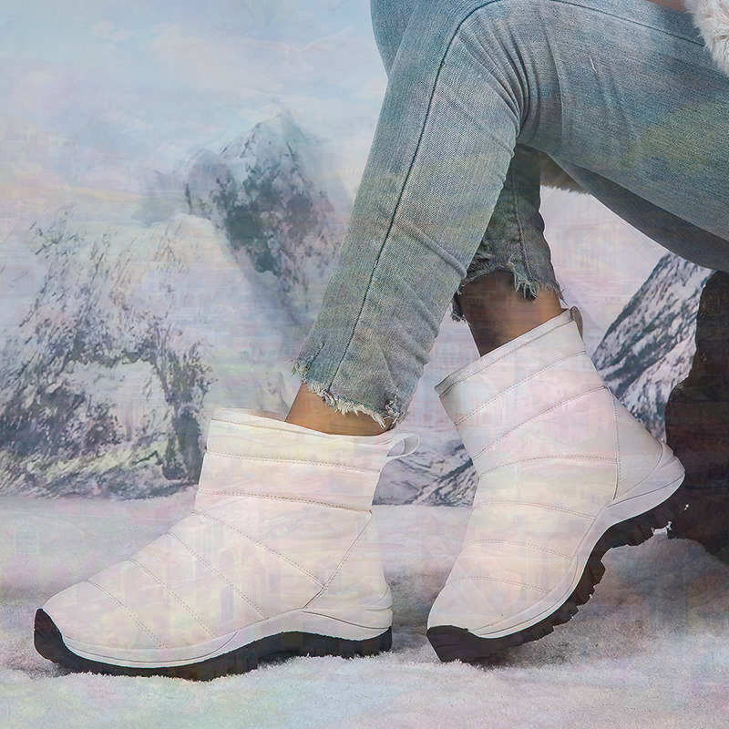 Vintage Collectible Shoes - Antiderrapante térmico idosos tênis mulher sapatos