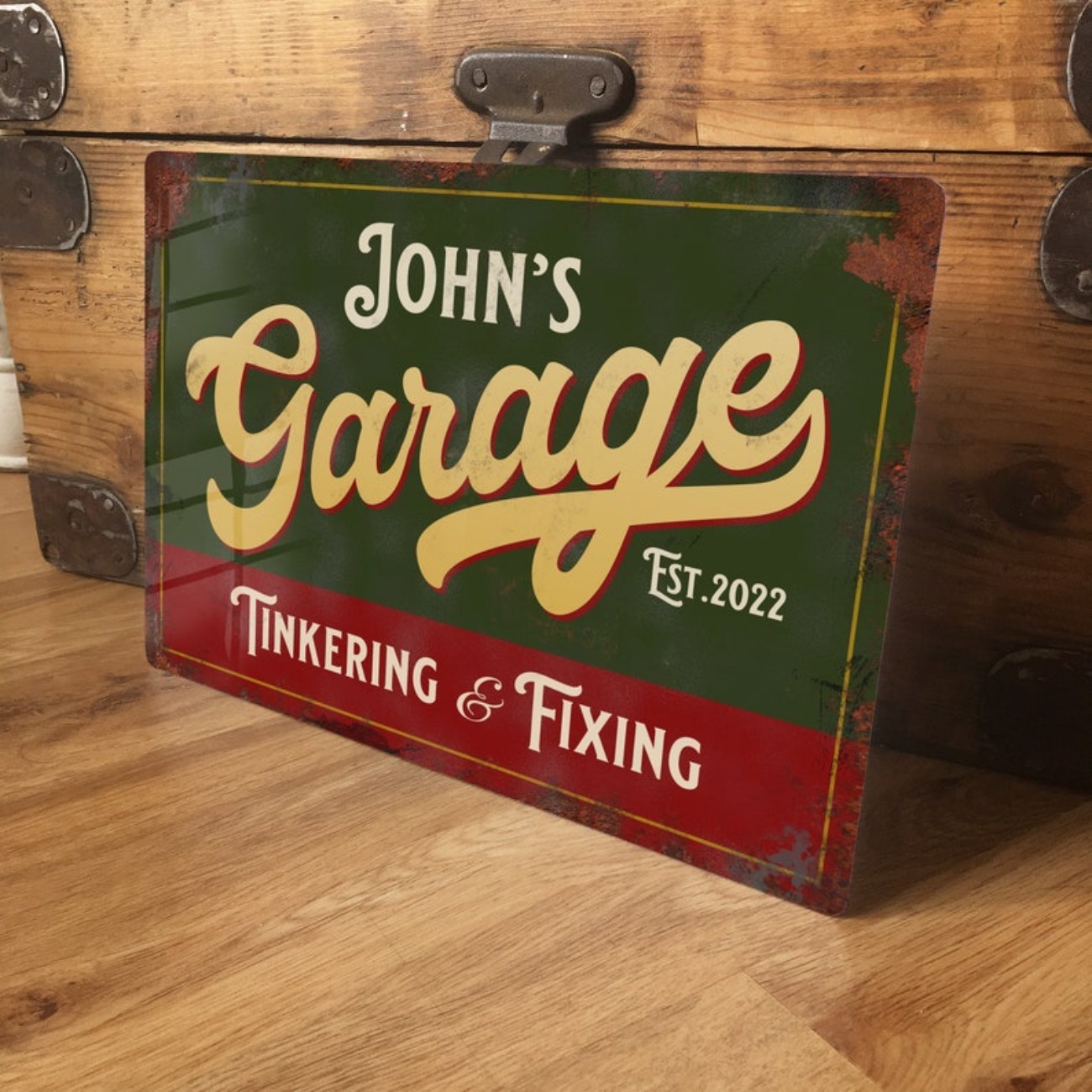 Vintage Collectible Signs - Sinal de metal de garagem personalizado