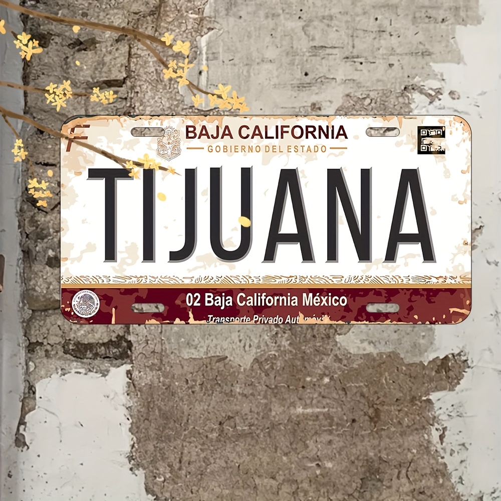 Vintage Collectible Signs - Placa de metal mexicana vintage -