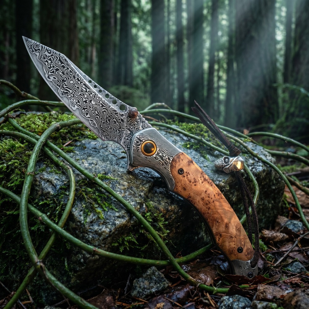 Vintage Collectible Knives - Faca Dobrável de Alta Dureza com