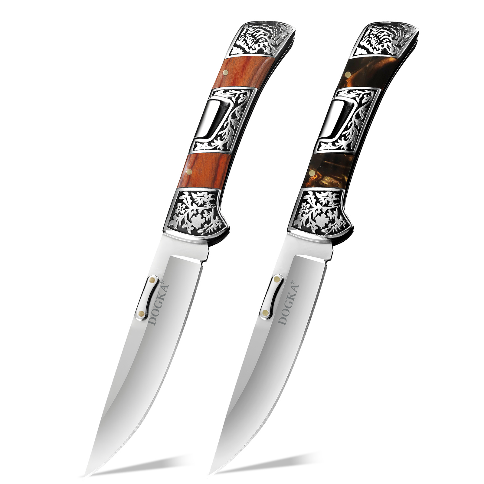 Vintage Collectible Knives - Canivete Dobrável Vintage Gravado com Bolster