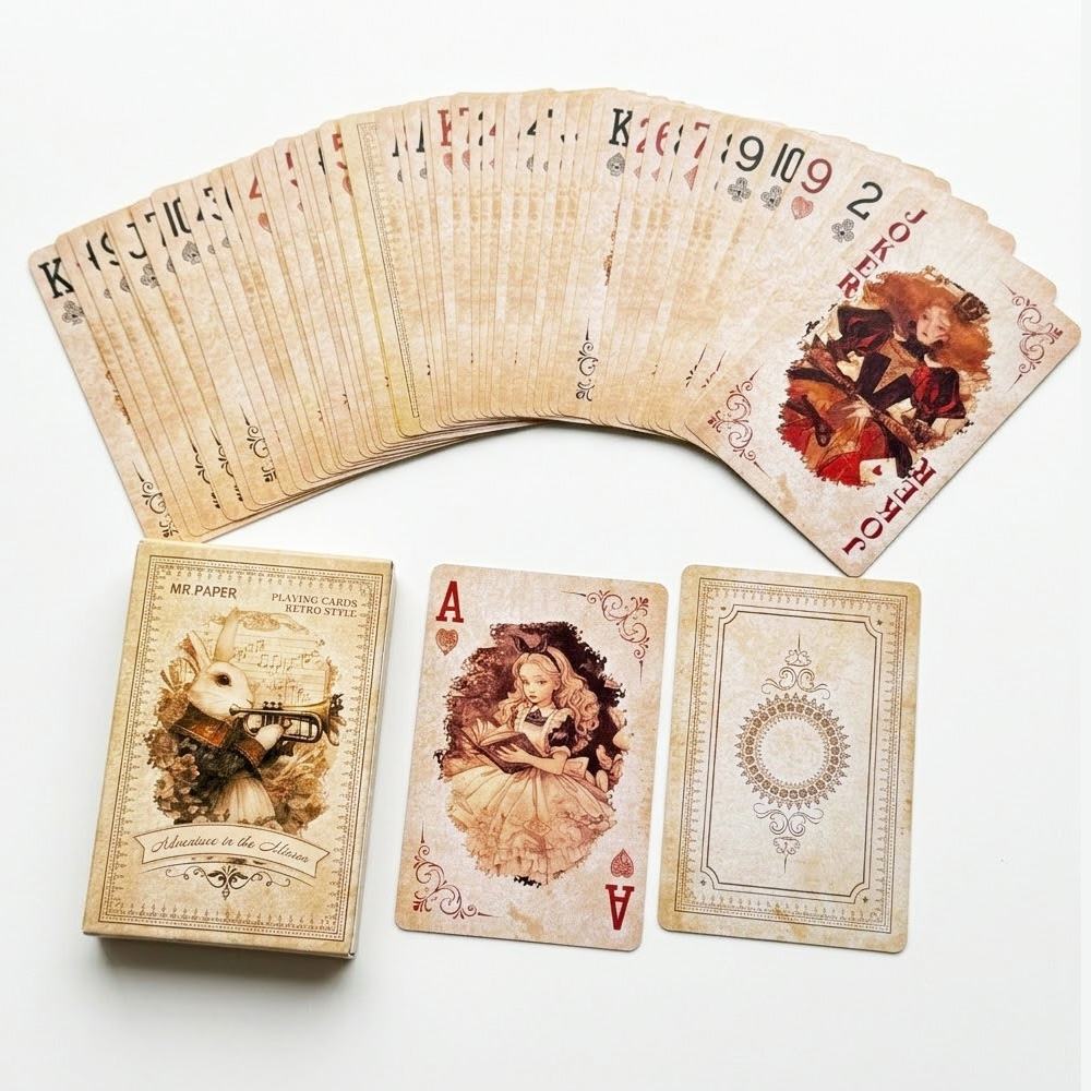 55 Cartas de Baralho Alice no  - Vintage Collectible Board Games avaliação e preço
