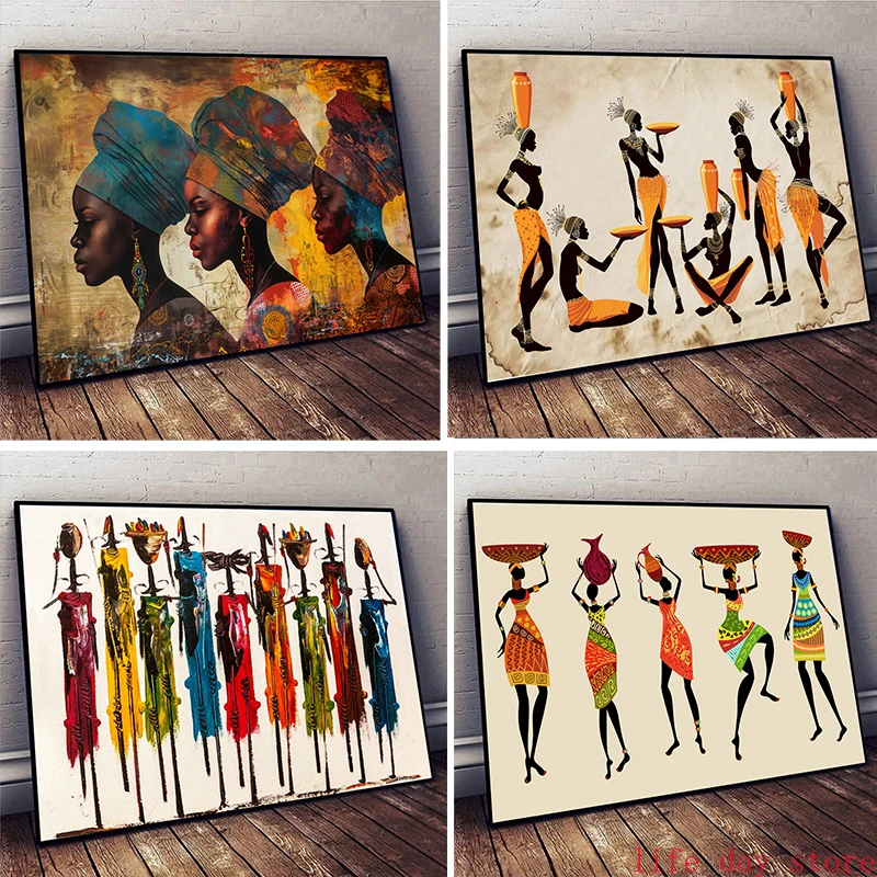 Étnico africano mulher negra p - Vintage Things Collection avaliação e preço