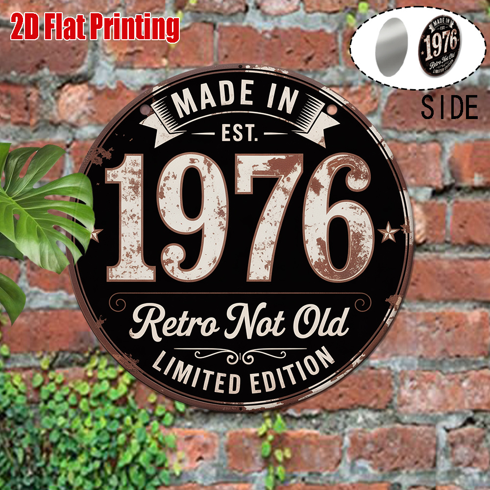 Placa de Metal Vintage 2D, 1 p - Vintage Collectible Signs avaliação e preço