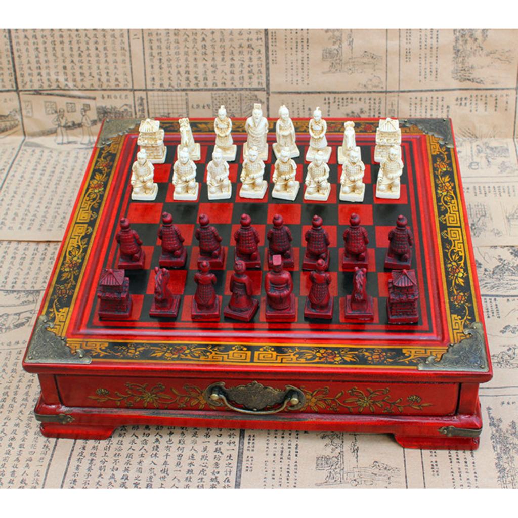Jogo de Xadrez Chinês Vintage  - Vintage Collectible Board Games avaliação e preço