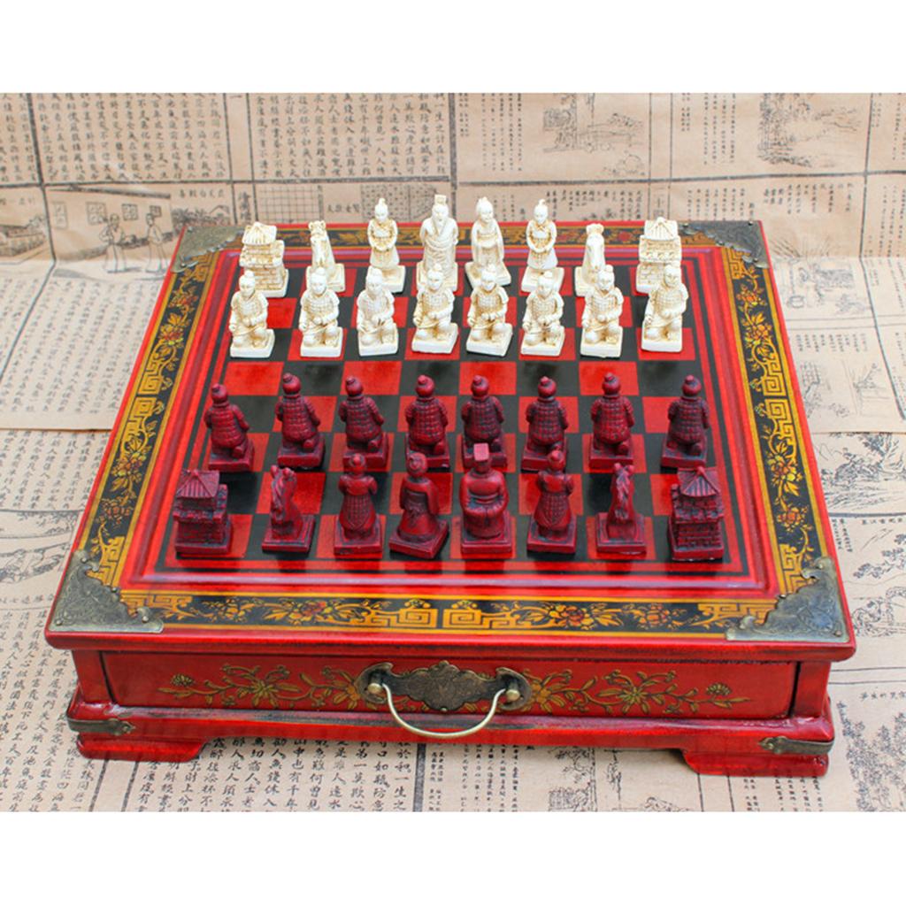 Jogo de Xadrez Chinês de Luxo  - Vintage Collectible Board Games avaliação e preço
