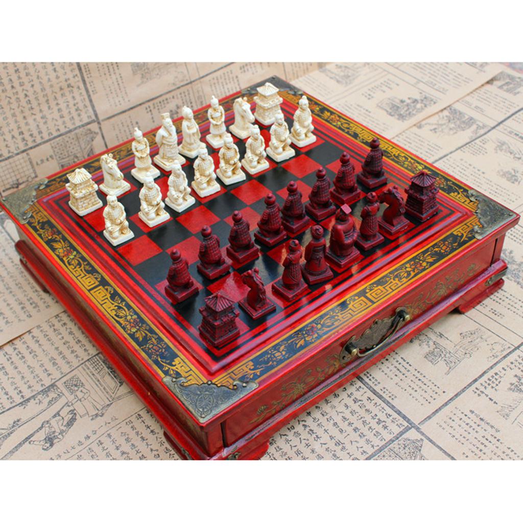Jogo de Xadrez Chinês de Luxo  - Vintage Collectible Board Games avaliação e preço