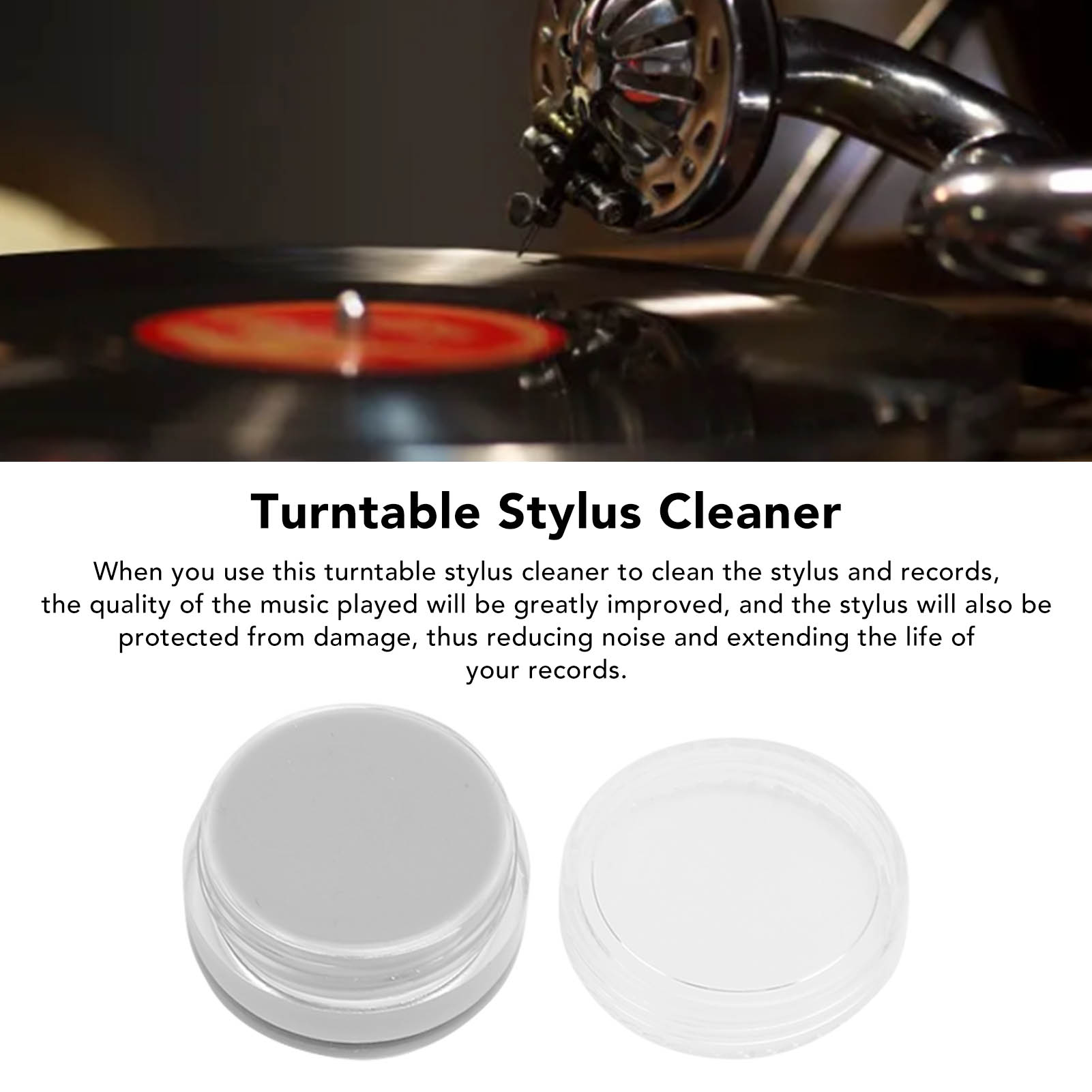 Caneta giratória portátil, gel - Record Player Needle avaliação e preço