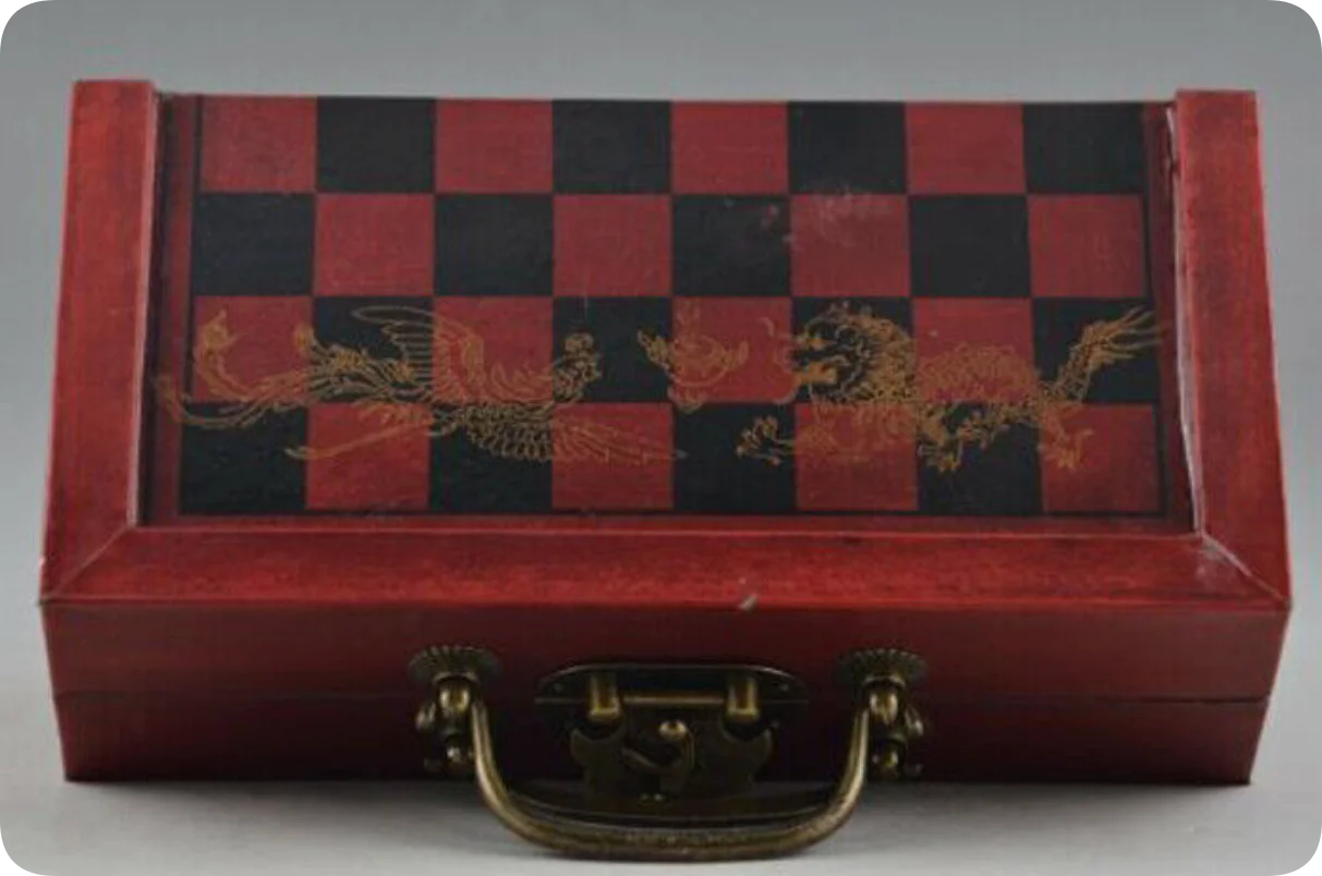 Conjunto de xadrez vintage dob - Vintage Collectible Board Games avaliação e preço
