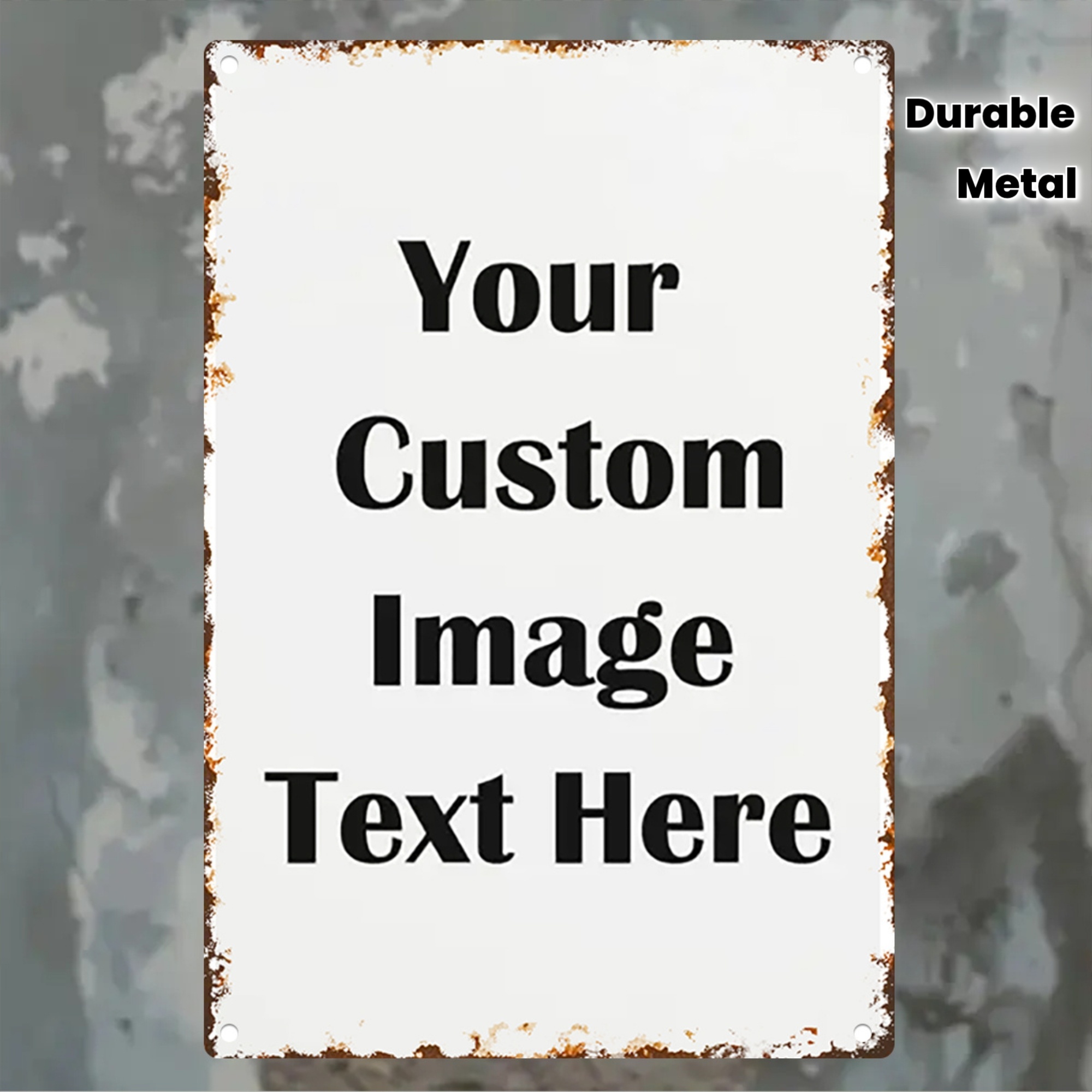 Placa de Metal Personalizada c - Vintage Collectible Signs avaliação e preço
